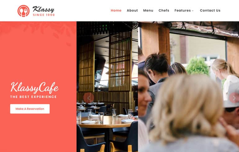 Klassy Cafe – Modern Restaurant HTML Template